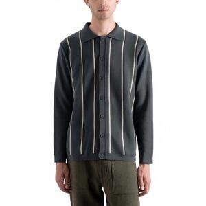 NEW FAR AFIELD zigger long sleeve cardigan in kuki stripe